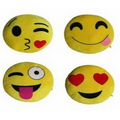 14" Emoji Face Embroidery Pillows